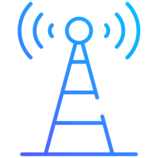 antenne Generic gradient outline Icône