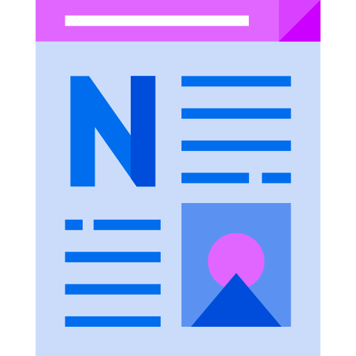 Publication Detailed Geometric Flat icon
