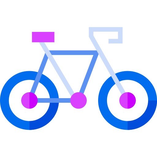 bicicleta Detailed Geometric Flat Ícone