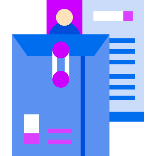 Resume Detailed Geometric Flat icon