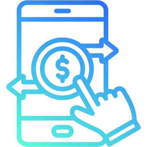 Transfer money Generic gradient outline icon