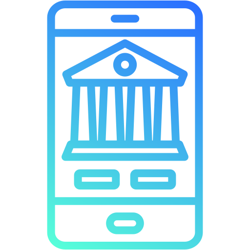 Мобильный банкинг Generic gradient outline иконка