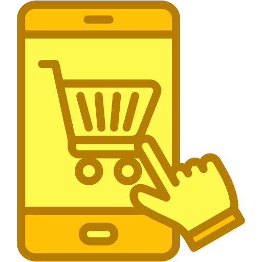 Online shopping app Generic color lineal-color icon