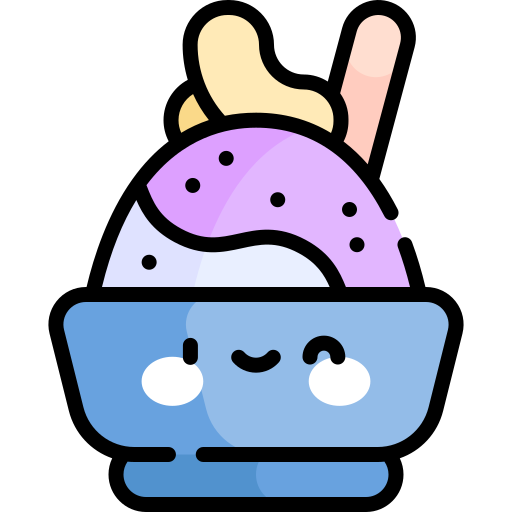 Kakigori Kawaii Lineal color icon