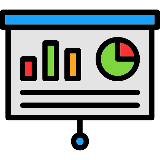 ekran prezentacji Generic color lineal-color ikona
