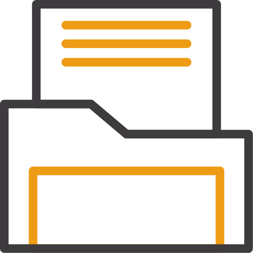 carpeta de archivos Generic color outline icono