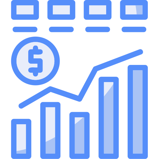 finanzdiagramm Generic color lineal-color icon