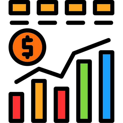 tableau financier Generic color lineal-color Icône