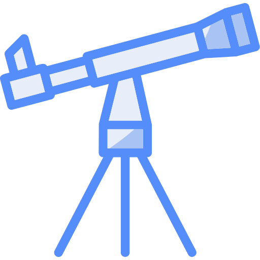 telescópio Generic color lineal-color Ícone
