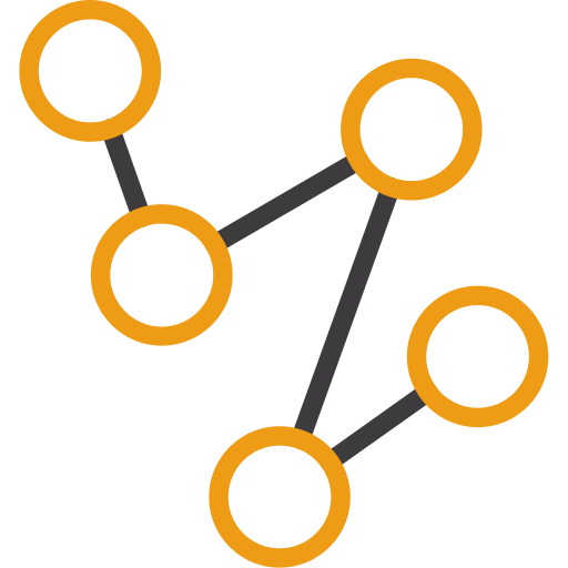 Связь Generic color outline иконка