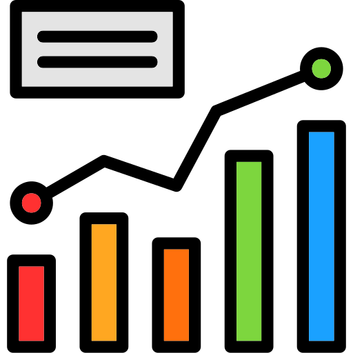 gráfico de barras Generic color lineal-color icono