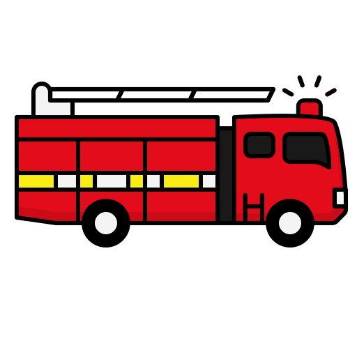 brandweerwagen Generic color lineal-color icoon