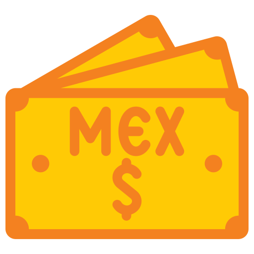 peso mexicano Generic color fill Ícone