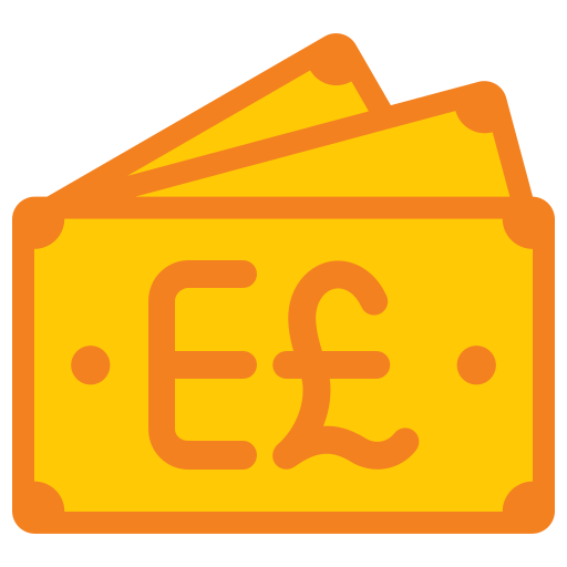 Egyptian pound Generic color fill icon