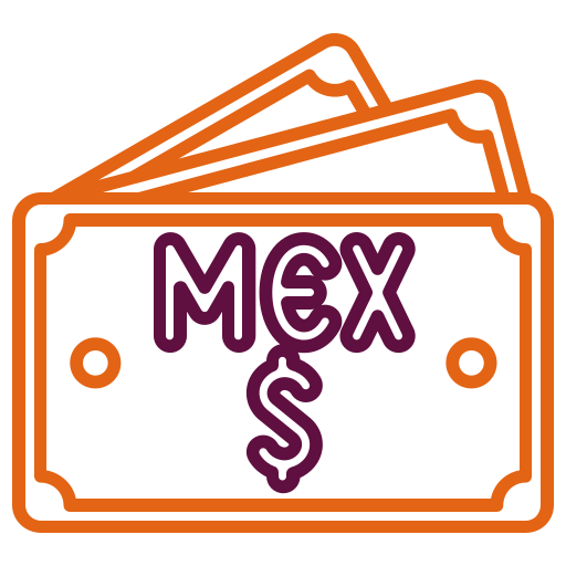 멕시코 페소 Generic color outline icon