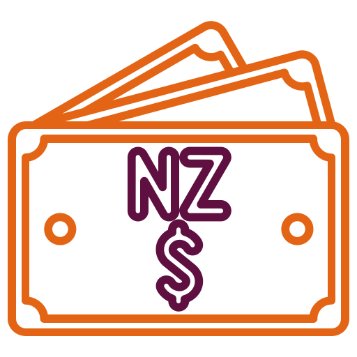 ニュージーランドドル Generic color outline icon