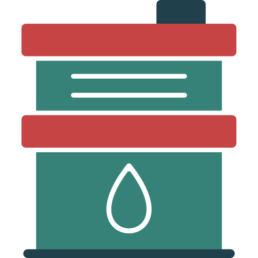 Бочка для нефтепродуктов Generic color fill иконка