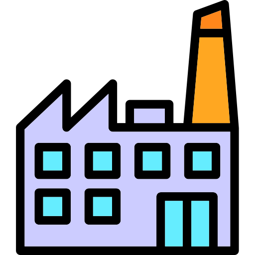 fabriek Generic color lineal-color icoon