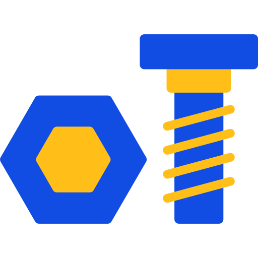 Nut and bolt Generic color fill icon