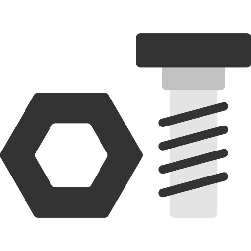 Nut and bolt Generic color fill icon