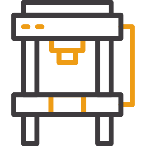 Hydraulic press Generic color outline icon