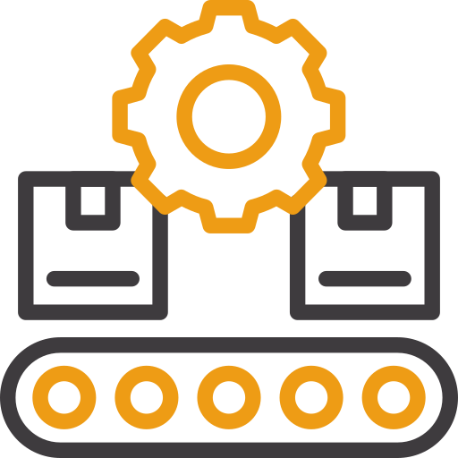 Conveyor system Generic color outline icon