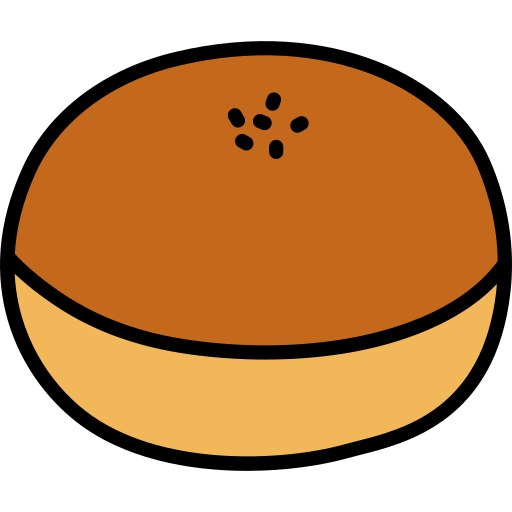bułka chlebowa Generic color lineal-color ikona