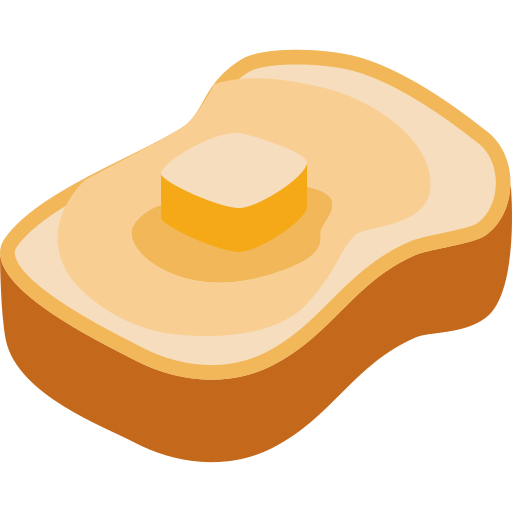 Butter toast Generic color fill icon