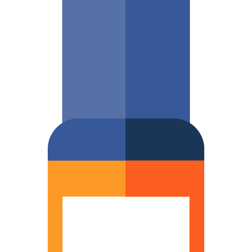 Chair Basic Straight Flat icon