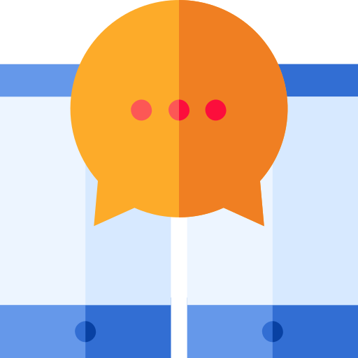 gesprek Basic Straight Flat icoon