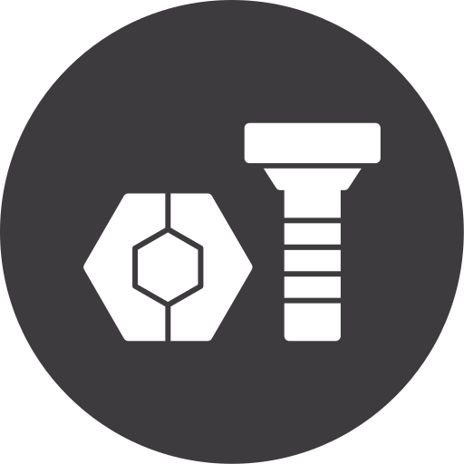 Nut and bolt Generic color fill icon