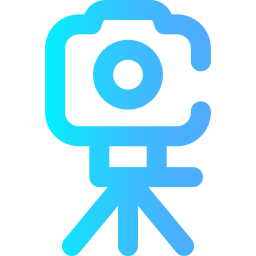 Cute camera Super Basic Omission Gradient icon