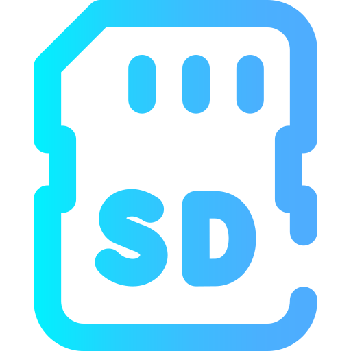 Sd card Super Basic Omission Gradient icon