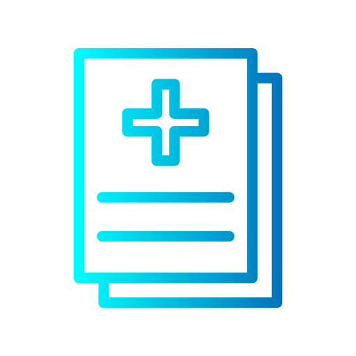 Medical report Generic gradient outline icon