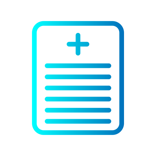 Medical report Generic gradient outline icon