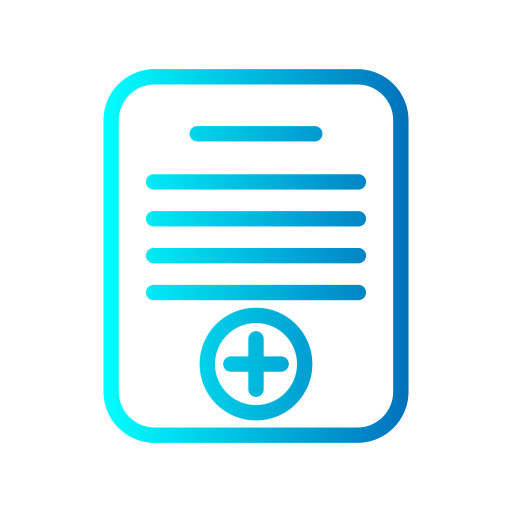 Medical report Generic gradient outline icon