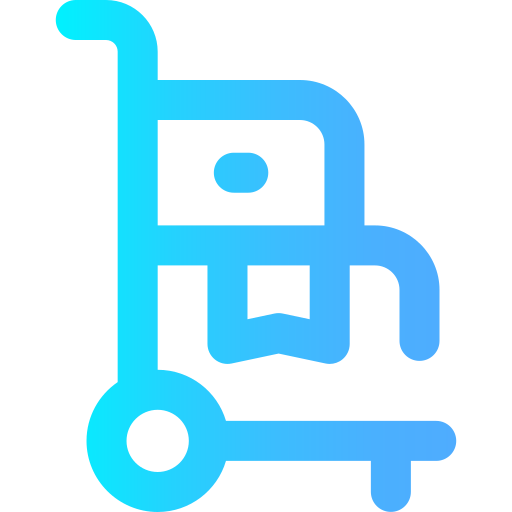 Trolley Super Basic Omission Gradient icon