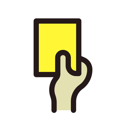 gelbe karte Generic color lineal-color icon