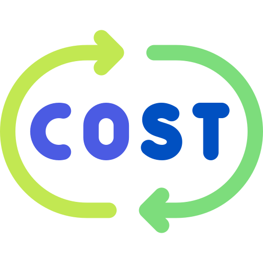 costo Basic Rounded Flat icono