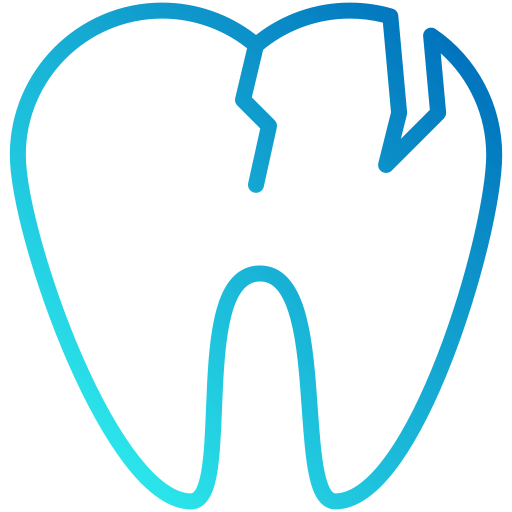 Broken teeth Generic gradient outline icon