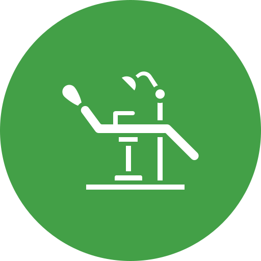 Dentist chair Generic color fill icon