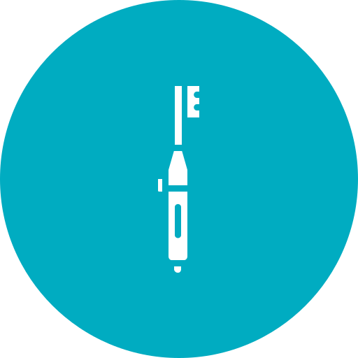 Electric toothbrush Generic color fill icon
