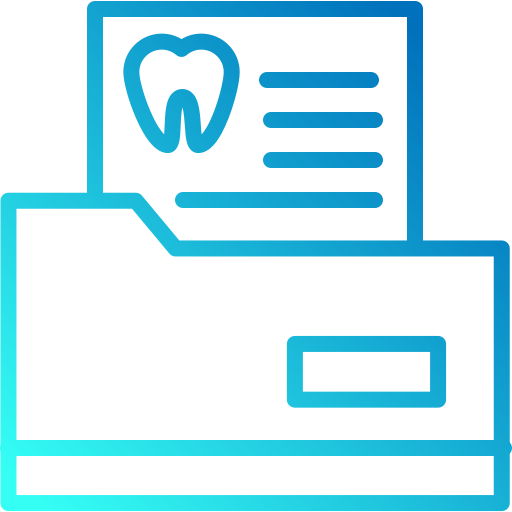 Dental record Generic gradient outline icon