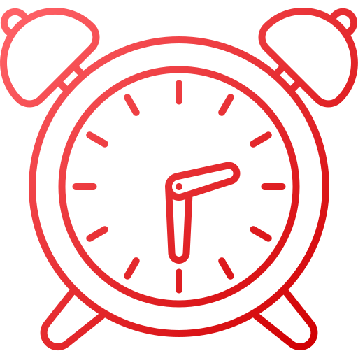 reloj Generic gradient outline icono