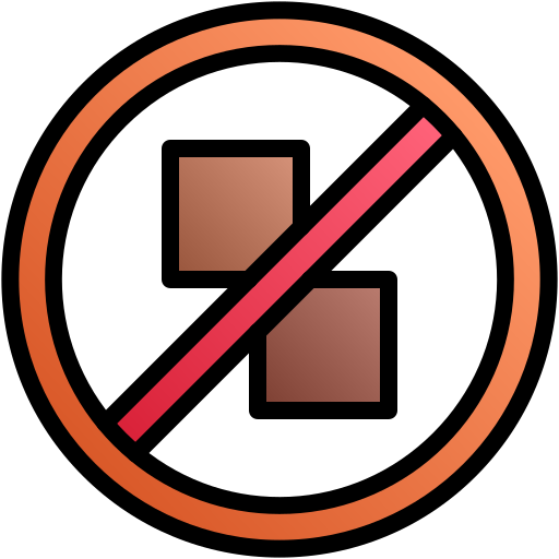 No chocolate Generic gradient lineal-color icon