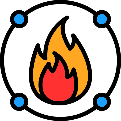 불꽃 Generic color lineal-color icon