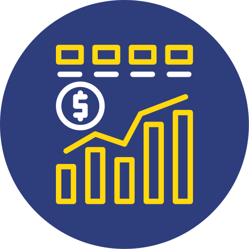 Financial chart Generic color fill icon