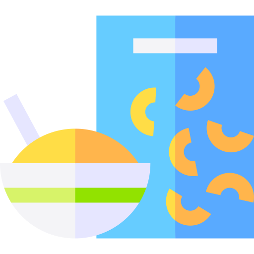 tazón de cereal Basic Straight Flat icono