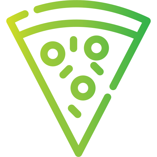 pizza Generic gradient outline icono