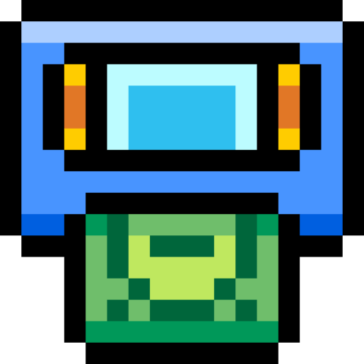 geldautomat Pixel Linear color icon
